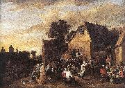 David Teniers the Younger Flemish Kermess oil
